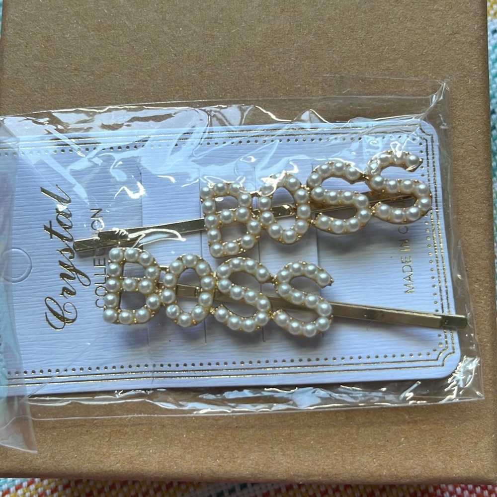 BOSS HAIR PINS, NWT